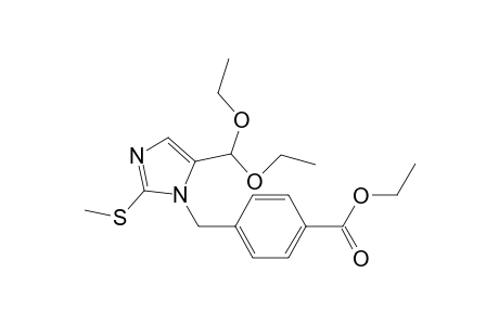 5-Formyl-1-[4'-(ethoxycarbonyl)benzyl]-2-(methylthio)-imidazole - diethylacetal