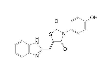(5Z)-5-(1H-benzimidazol-2-ylmethylene)-3-(4-hydroxyphenyl)-1,3-thiazolidine-2,4-dione
