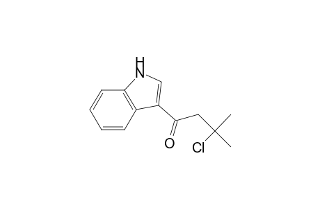 3-Chloranyl-1-(1H-indol-3-yl)-3-methyl-butan-1-one