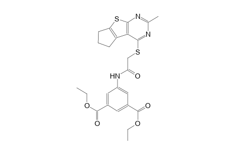 1,3-benzenedicarboxylic acid, 5-[[[(6,7-dihydro-2-methyl-5H-cyclopenta[4,5]thieno[2,3-d]pyrimidin-4-yl)thio]acetyl]amino]-, diethyl ester