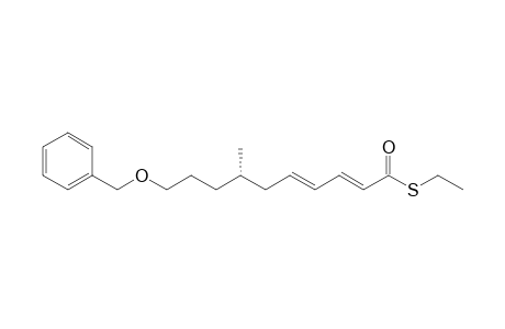 (S,2E,4E)-S-Ethyl 10-(benzyloxy)-7-methyldeca-2,4-dienethioate