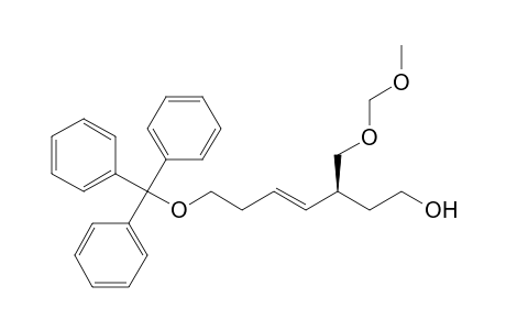 (3S,4E)-3-(Methoxymethoxymethyl)-7-O-(triphenylmethyl)hept-4-en-1,7-diol