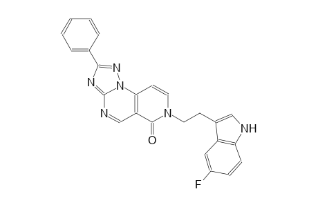 pyrido[3,4-e][1,2,4]triazolo[1,5-a]pyrimidin-6(7H)-one, 7-[2-(5-fluoro-1H-indol-3-yl)ethyl]-2-phenyl-
