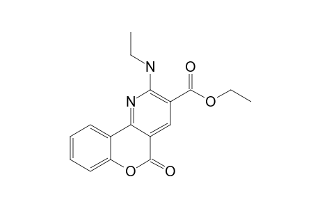 2-ethylamino-5-keto-chromeno[3,4-e]pyridine-3-carboxylic acid ethyl ester