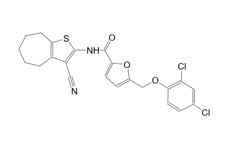 N-(3-cyano-5,6,7,8-tetrahydro-4H-cyclohepta[b]thien-2-yl)-5-[(2,4-dichlorophenoxy)methyl]-2-furamide