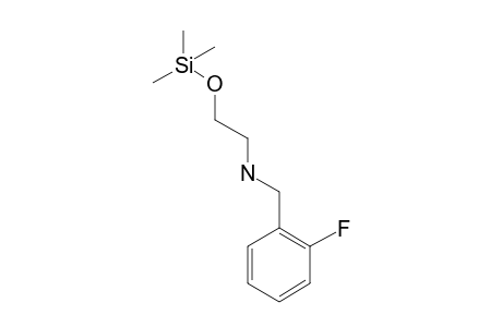 2-[(2-Fluorobenzyl)amino]ethanol, tms derivative