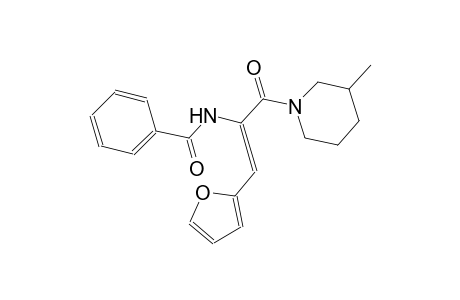 N-{(Z)-2-(2-furyl)-1-[(3-methyl-1-piperidinyl)carbonyl]ethenyl}benzamide