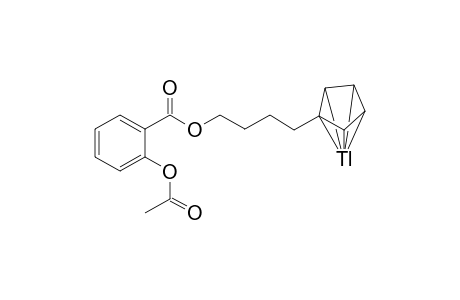 .pi.5-[4-((Cyclopentadienyl)butyl)-2-acetoxybenzoate]thallium