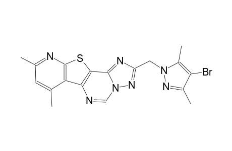 2-[(4-bromo-3,5-dimethyl-1H-pyrazol-1-yl)methyl]-7,9-dimethylpyrido[3',2':4,5]thieno[2,3-e][1,2,4]triazolo[1,5-c]pyrimidine