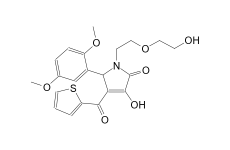 5-(2,5-dimethoxyphenyl)-3-hydroxy-1-[2-(2-hydroxyethoxy)ethyl]-4-(2-thienylcarbonyl)-1,5-dihydro-2H-pyrrol-2-one