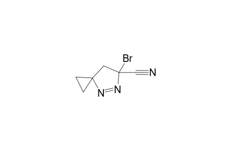 4,5-Diazaspiro[2.4]hept-4-ene-6-carbonitrile, 6-bromo-