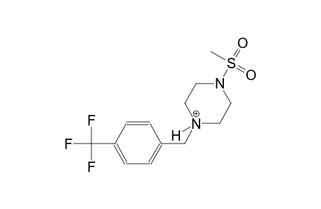 1-(methylsulfonyl)-4-[4-(trifluoromethyl)benzyl]piperazin-4-ium