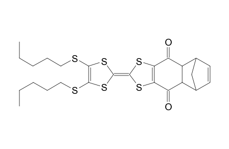 5-[4,5-Bis(pentylmercapto)[1,3]-dithiol-2-ylidene]-4,6-dithia-tetracyclo[7.5.0.0(3,7).1(10,13)]tetradecadiene-2,9-dione