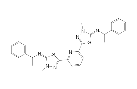 2,2'-(2,6-Pyridodiyl)bis[4,5-dihydro-5-(.alpha.-methylbenzylimino)-4-methyl-1,3,4-thiadiazole]