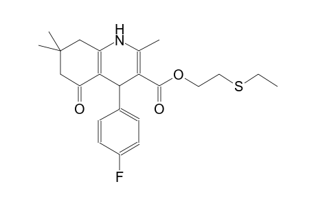3-quinolinecarboxylic acid, 4-(4-fluorophenyl)-1,4,5,6,7,8-hexahydro-2,7,7-trimethyl-5-oxo-, 2-(ethylthio)ethyl ester