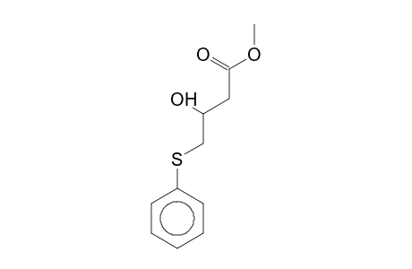 3-Hydroxy-4-(phenylthio)butanoic acid methyl ester
