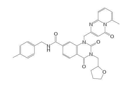 7-quinazolinecarboxamide, 1,2,3,4-tetrahydro-1-[(6-methyl-4-oxo-4H-pyrido[1,2-a]pyrimidin-2-yl)methyl]-N-[(4-methylphenyl)methyl]-2,4-dioxo-3-