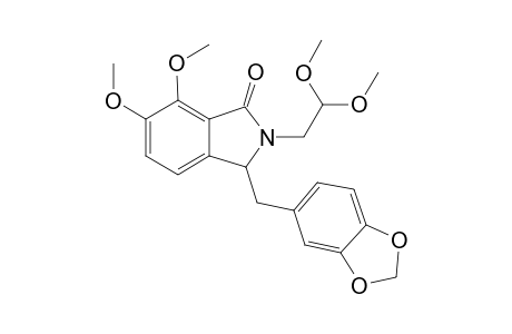 3-(Benzo[1,3]dioxol-5-yl-methyl)-2-(2,2-dimethoxyethyl)-6,7-dimethoxy-2,3-dihydroisoindol-1-one