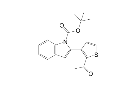 2-(2-acetyl-3-thienyl)indole-1-carboxylic acid tert-butyl ester