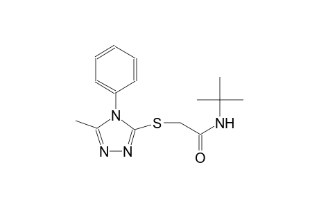 N-(tert-butyl)-2-[(5-methyl-4-phenyl-4H-1,2,4-triazol-3-yl)sulfanyl]acetamide