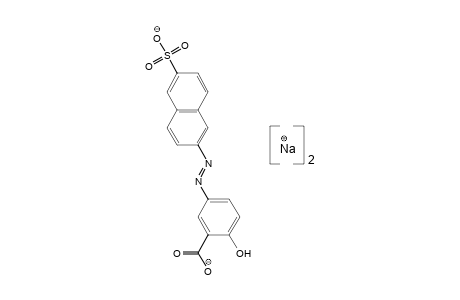 2-Hydroxy-5-[(6-sulfo-2-naphthalenyl)azo]benzoic acid, disodium salt