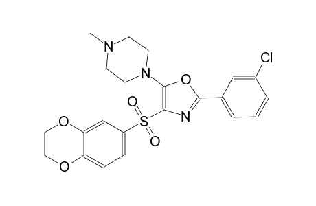 piperazine, 1-[2-(3-chlorophenyl)-4-[(2,3-dihydro-1,4-benzodioxin-6-yl)sulfonyl]-5-oxazolyl]-4-methyl-
