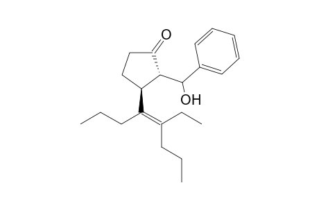 trans-(E)-3-(5-Ethyl-4-octen-4-yl)-2-(1-hydroxy-1-phenylmethyl)cyclopentanone