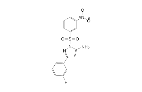 1H-pyrazol-5-amine, 3-(3-fluorophenyl)-1-[(3-nitrophenyl)sulfonyl]-