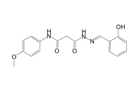 Propanedioic acid, monoamide, monohydrazide, N-(4-methoxyphenyl)-N2-(2-hydroxybenzylideno)-