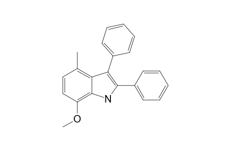 7-Methoxy-4-methyl-2,3-diphenyl-indole