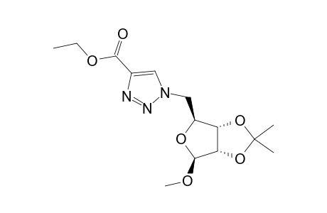METHYL-5-DEOXY-5-C-(4-ETHOXYCARBONYL-1,2,3-TRIAZOL-1-YL)-2,3-O-ISOPROPYLIDENE-BETA-D-RIBOFUTANOSIDE