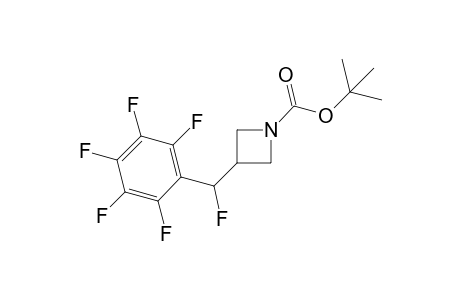 tert-butyl 3-[fluoro(2,3,4,5,6-pentafluorophenyl)methyl]azetidine-1-carboxylate