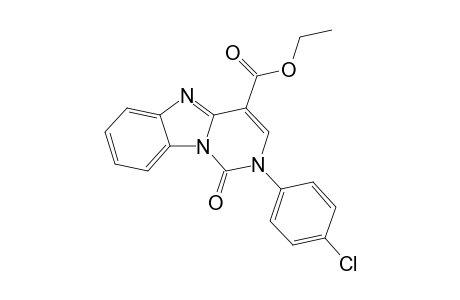 2-(4-Chlorophenyl)-1-keto-pyrimido[1,6-a]benzimidazole-4-carboxylic acid ethyl ester