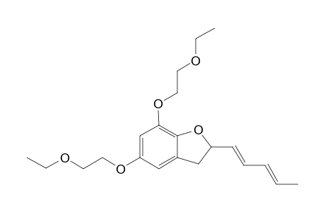 Bis(ethoxyethyl) Ether of 2,3-Dihydro-5,7-dihydroxy-2-[1-(1,3-pentadienyl)]benzofuran
