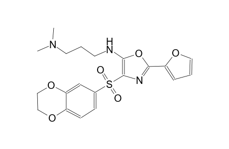 1,3-propanediamine, N~1~-[4-[(2,3-dihydro-1,4-benzodioxin-6-yl)sulfonyl]-2-(2-furanyl)-5-oxazolyl]-N~3~,N~3~-dimethyl-