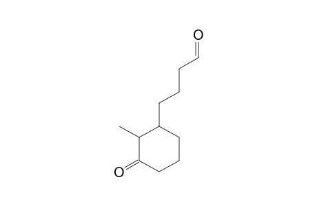 Cyclohexanebutanal, 2-methyl-3-oxo-, cis-