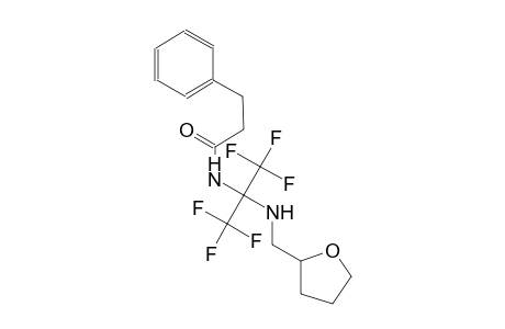 3-phenyl-N-[2,2,2-trifluoro-1-[(tetrahydro-2-furanylmethyl)amino]-1-(trifluoromethyl)ethyl]propanamide