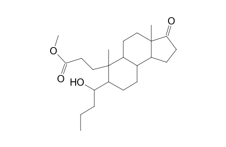 Methyl 3-[7-(1-hydroxybutyl)-3a,6-dimethyl-3-oxododecahydro-1H-cyclopenta[a]naphthalen-6-yl]propanoate