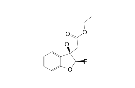 ETHYL-CIS-(2-FLUORO-3-HYDRXY-2,3-DIHYDRO-3-BENZOFURANYL)-ACETATE