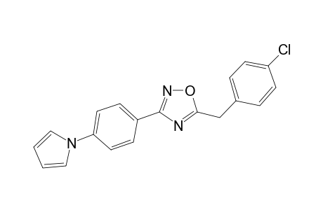 5-(4-Chlorobenzyl)-3-[4-(1H-pyrrol-1-yl)phenyl]-1,2,4-oxadiazole