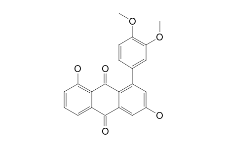 3,8-DIHYDROXY-1-(3,4-DIMETHOXYPHENYL)-9,10-ANTHRAQUINONE
