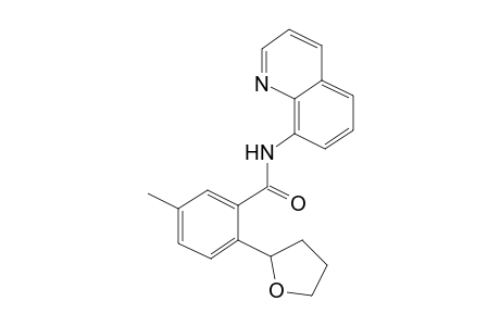 5-Methyl-N-(quinolin-8-yl)-2-(tetrahydrofuran-2-yl)benzamide