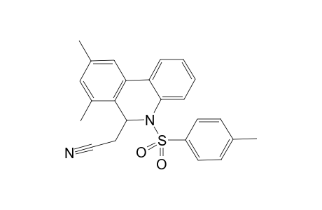 6-Cyanomethyl-5,6-dihydro-7,9-dimethyl-5-(4-methylbenzensulfonyl)phenanthridine