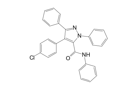4-(4-Chlorophenyl)-N,1,3-triphenyl-1H-pyrazole-5-carboxamide