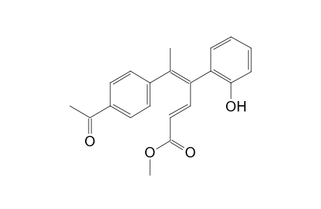 Methyl (2E,4E)-5-(4-acetylphenyl)-4-(2-hydroxyphenyl)hexa-2,4-dienoate