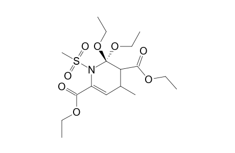 3,6-BIS-(ETHOXYCARBONYL)-2,2-DIMETHOXY-4-METHYL-1-(METHYLSULFONYL)-1,2,3,4-TETRAHYDROPYRIDINE,ISOMER-#2