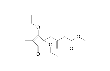 Methyl 3-[(1,2-diethoxy-3-methyl-4-oxo-2-cyclobutenyl)methyl]-3-butenoate