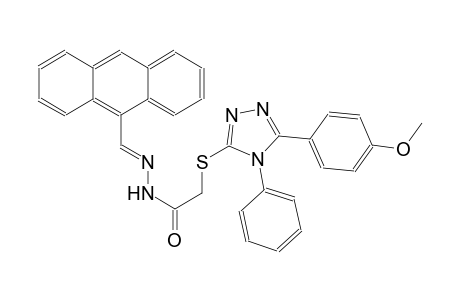 acetic acid, [[5-(4-methoxyphenyl)-4-phenyl-4H-1,2,4-triazol-3-yl]thio]-, 2-[(E)-9-anthracenylmethylidene]hydrazide