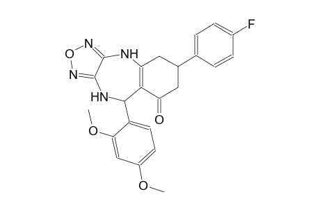 4H-[1,2,5]oxadiazolo[3,4-b][1,4]benzodiazepin-8(5H)-one, 9-(2,4-dimethoxyphenyl)-6-(4-fluorophenyl)-6,7,9,10-tetrahydro-