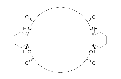 6H,21H-Dibenzo[b,o][1,4,14,17]tetraoxacyclohexacosin-6,14,21,29(7H,22H)-tetrone, tetracosahydro-, (4aR*,15aS*,19aS*,30aR*)-